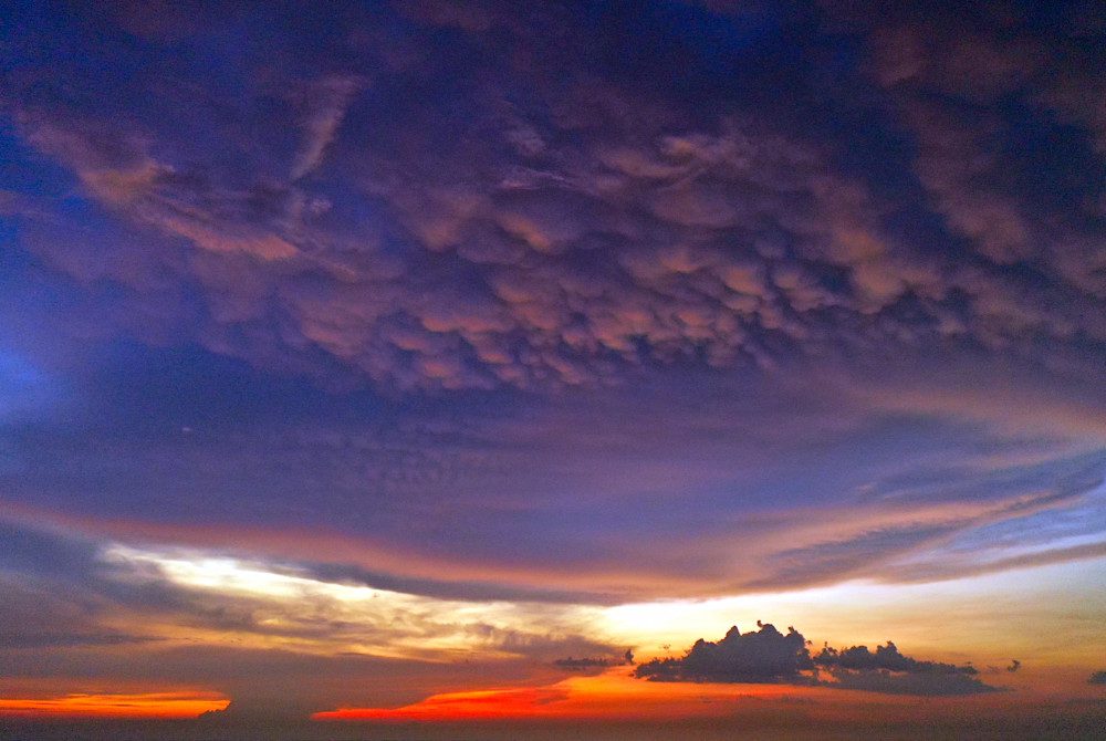 Vibrant sky during sunset