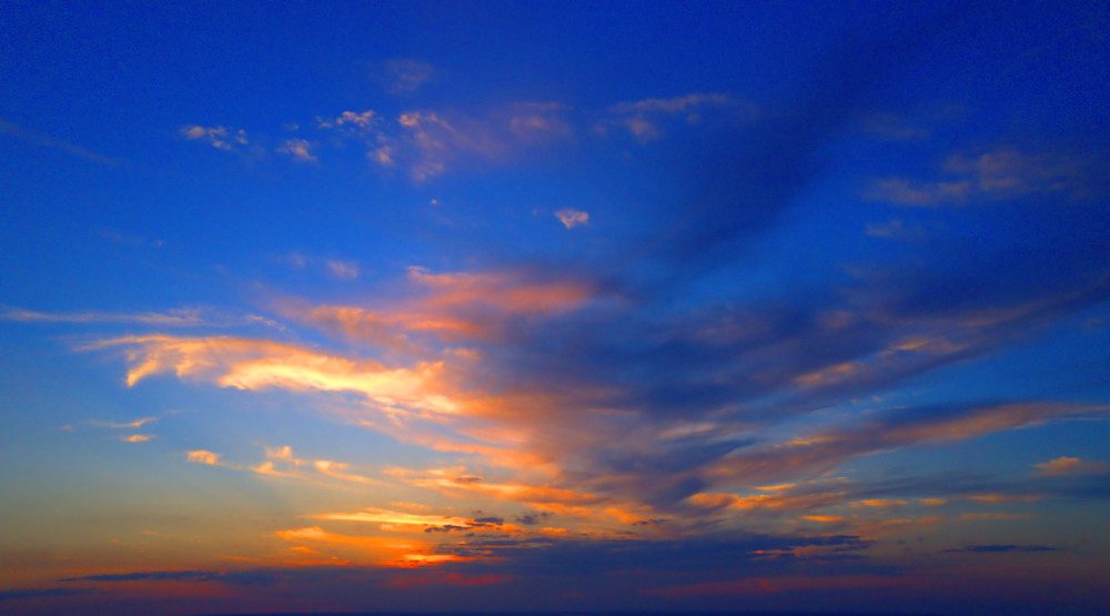 Dramatic sky during sunset