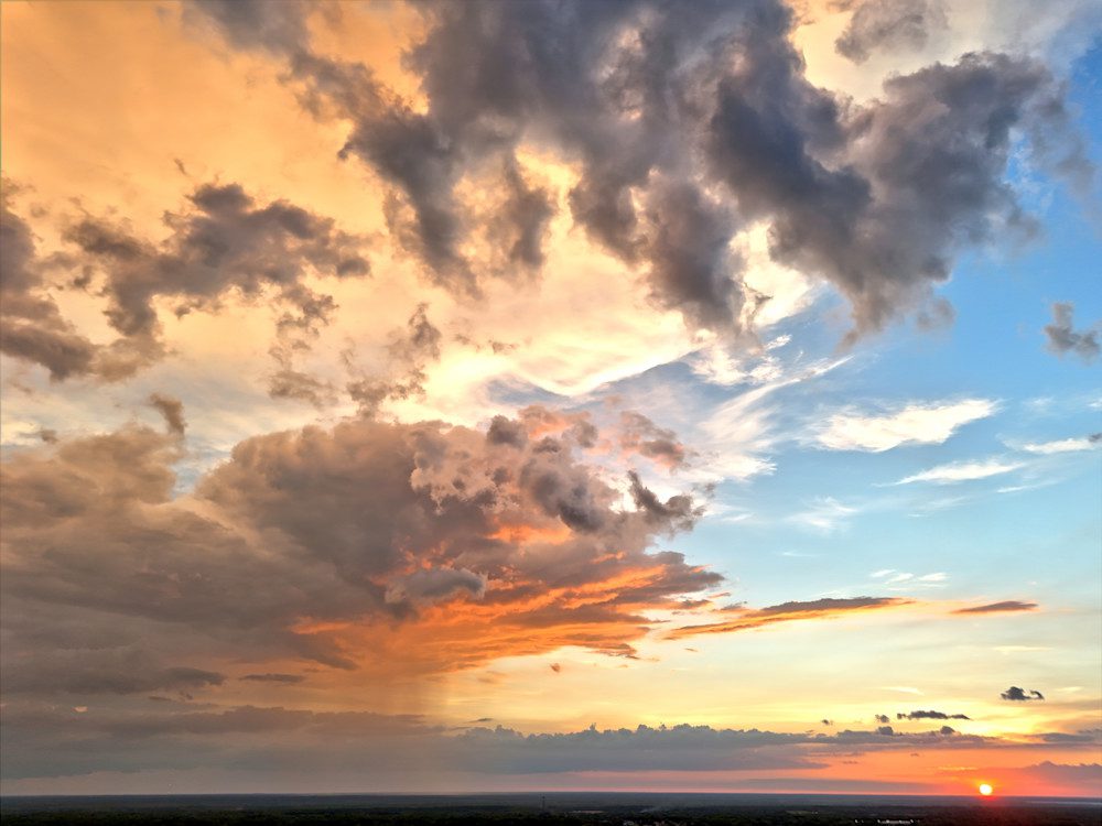 Colorful sky at sunset