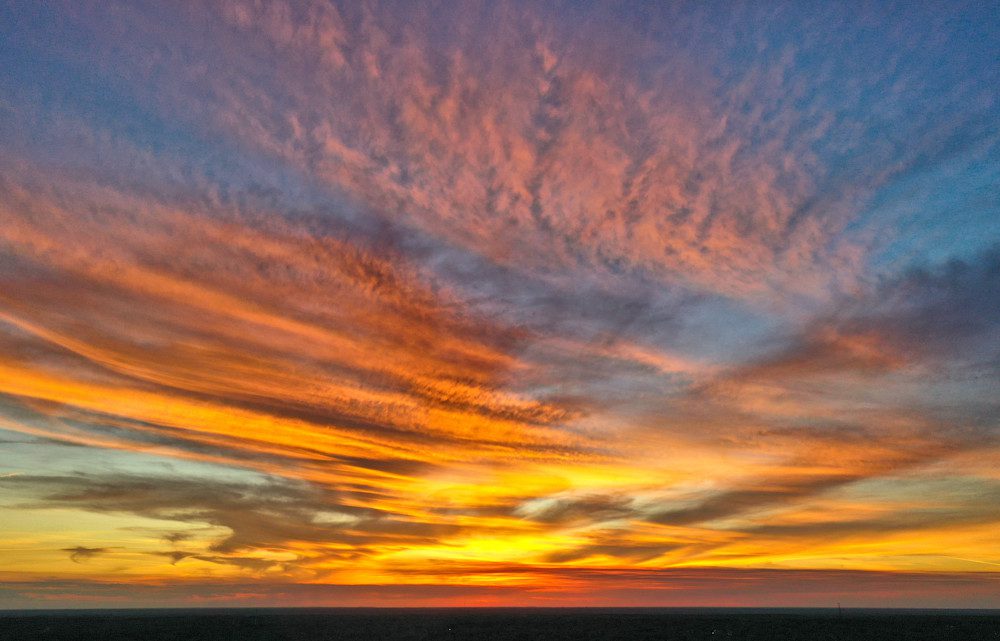 Dramatic sky during sunset