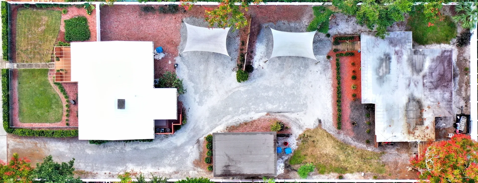 Aerial view of residential property layout