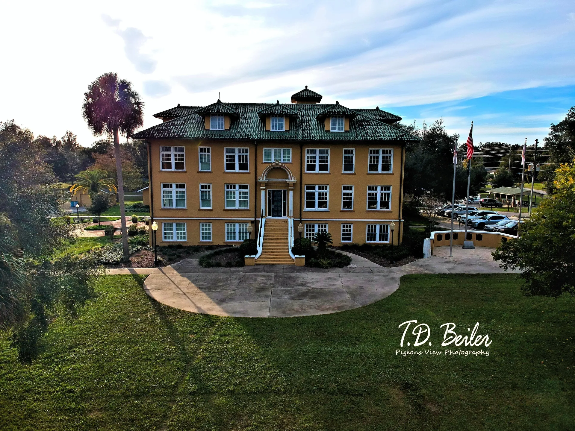 Historic building with green roof