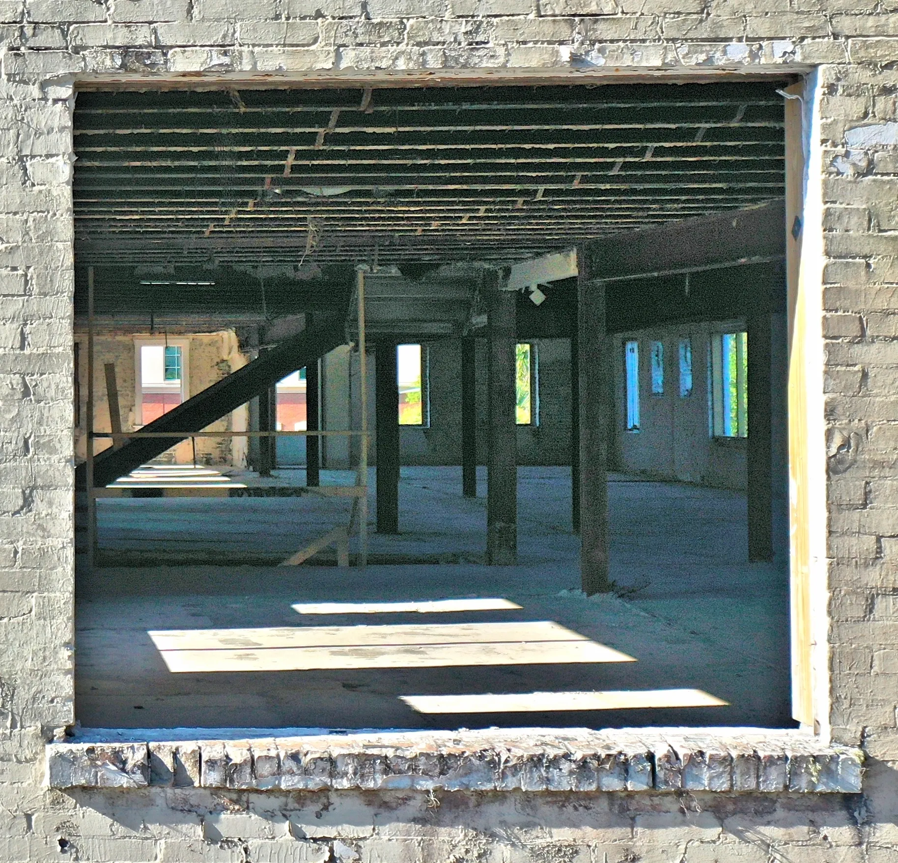 Empty industrial building interior