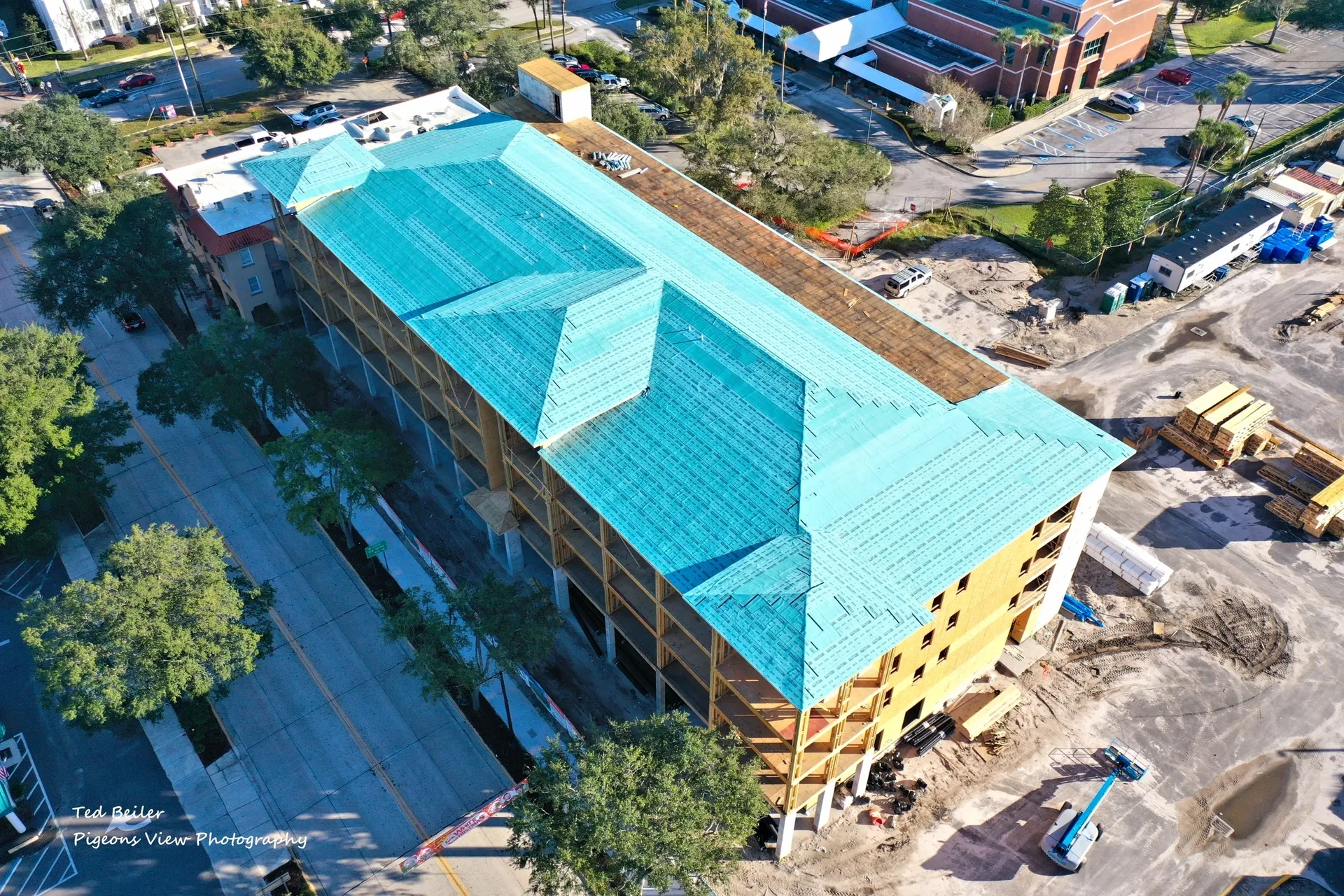 Urban development project in progress