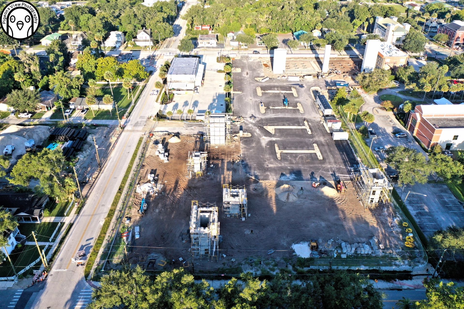 Building development in progress