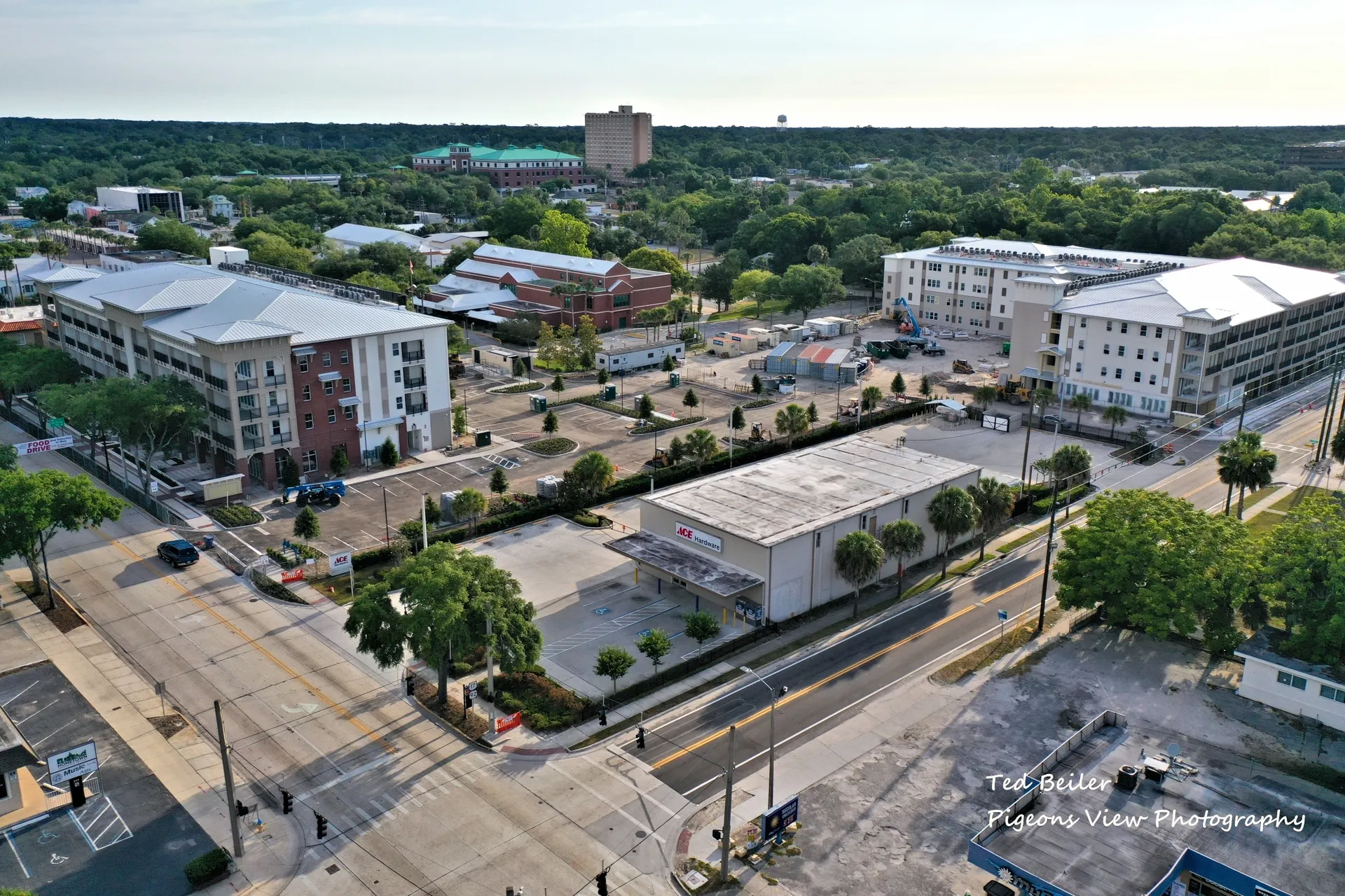 Aerial view of urban landscape