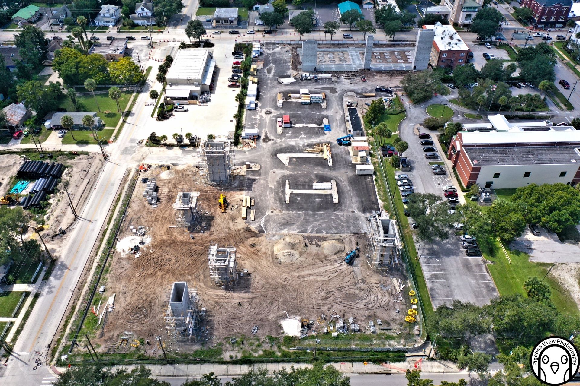 Urban construction project progress