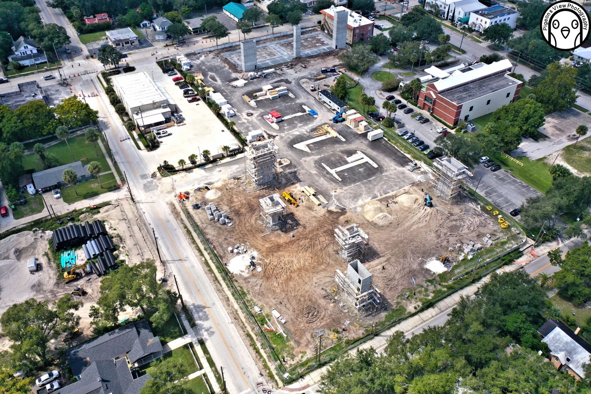 Building development in progress