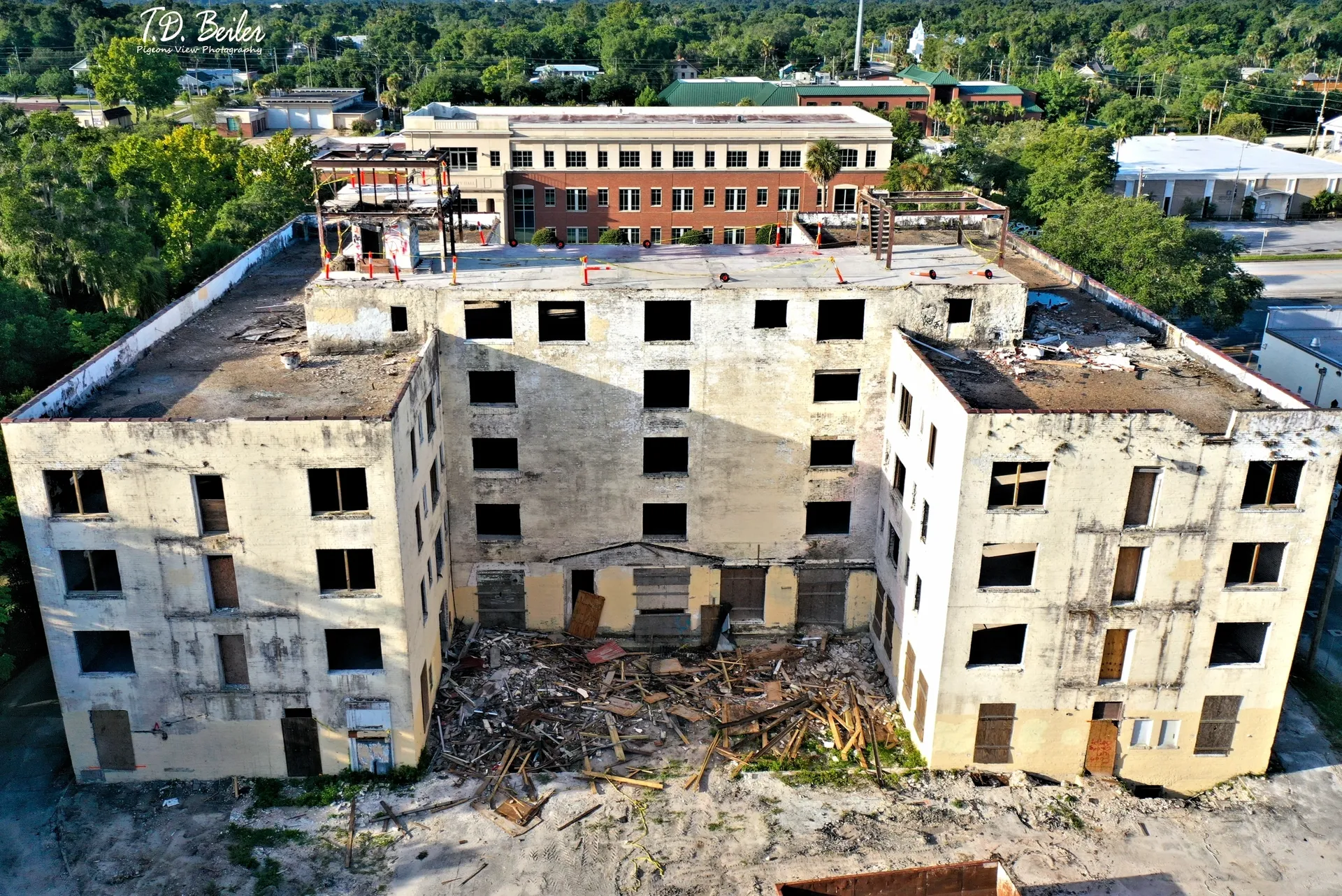 Old, rundown building in urban area